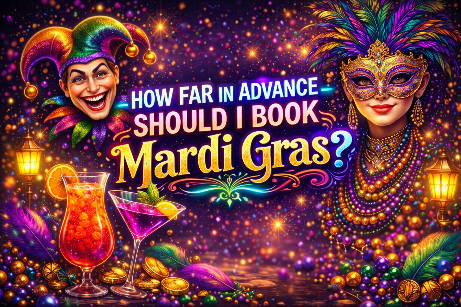 How far in advance should I book Mardi Gras?
