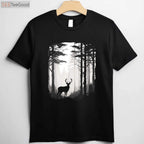 Aesthetic Deer Forest Wildlife Hunting T-Shirt, Nature Inspired Hunter Apparel