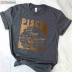 African American Pisces Girl Melanin Shirt - Black Queen March Birthday Gift