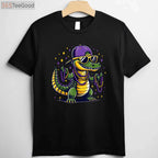 Alligator Crocodile Mardi Gras Costume T-Shirt for Men Women