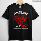 American Heart Month February Shirt – Go Red Awareness Campaign
