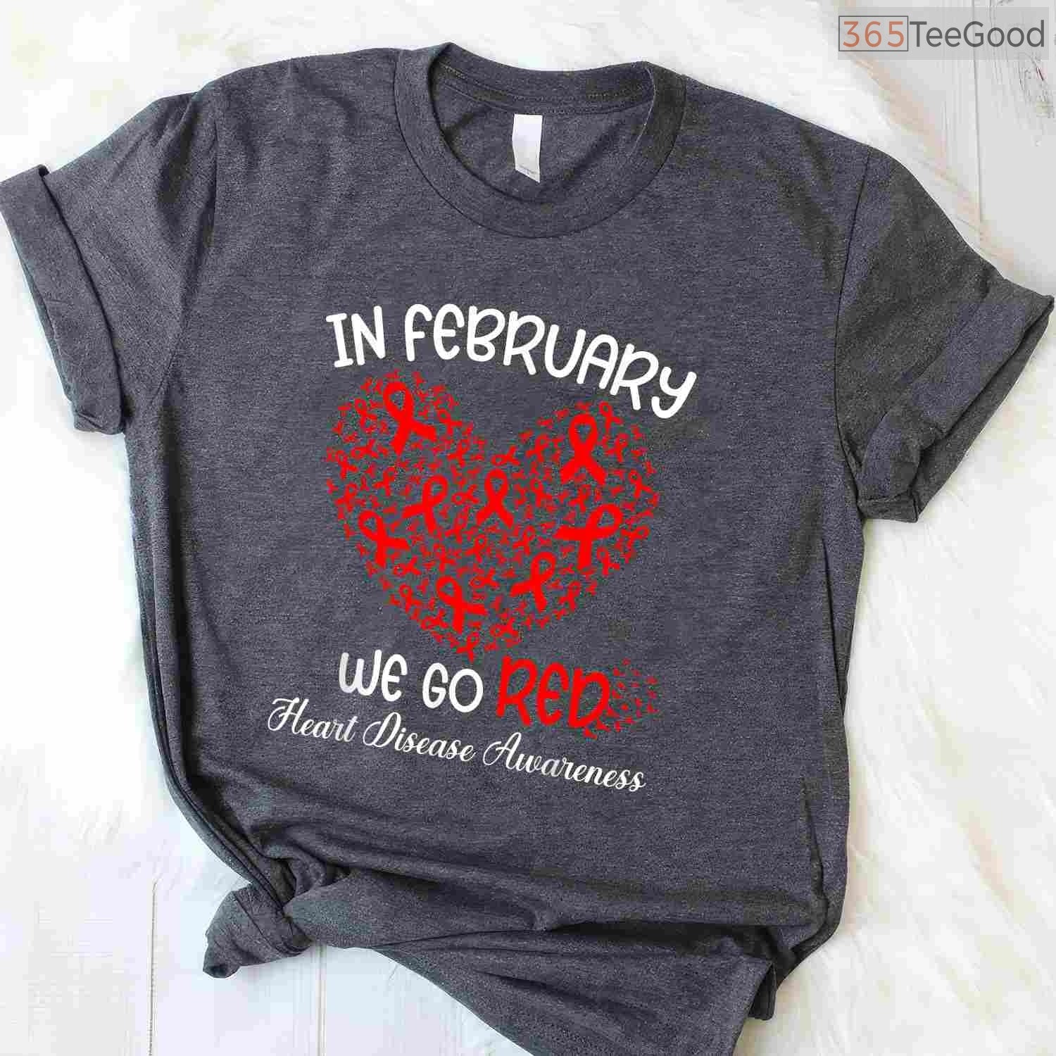 American Heart Month February Shirt – Go Red Awareness Campaign