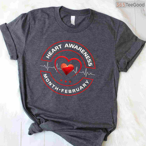 American Heart Month February Shirt – Heart Health Awareness Gift