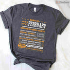 Aquarius February Birthday Shirt – Born In February Zodiac Gift Tee