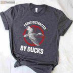 Artistic Mallard Duck Hunting Shirt, Unique Waterfowl Hunter Graphic Tee