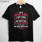 As a June Girl Birthday Shirt _ Cute & Confident June Girl T-Shirt for Women