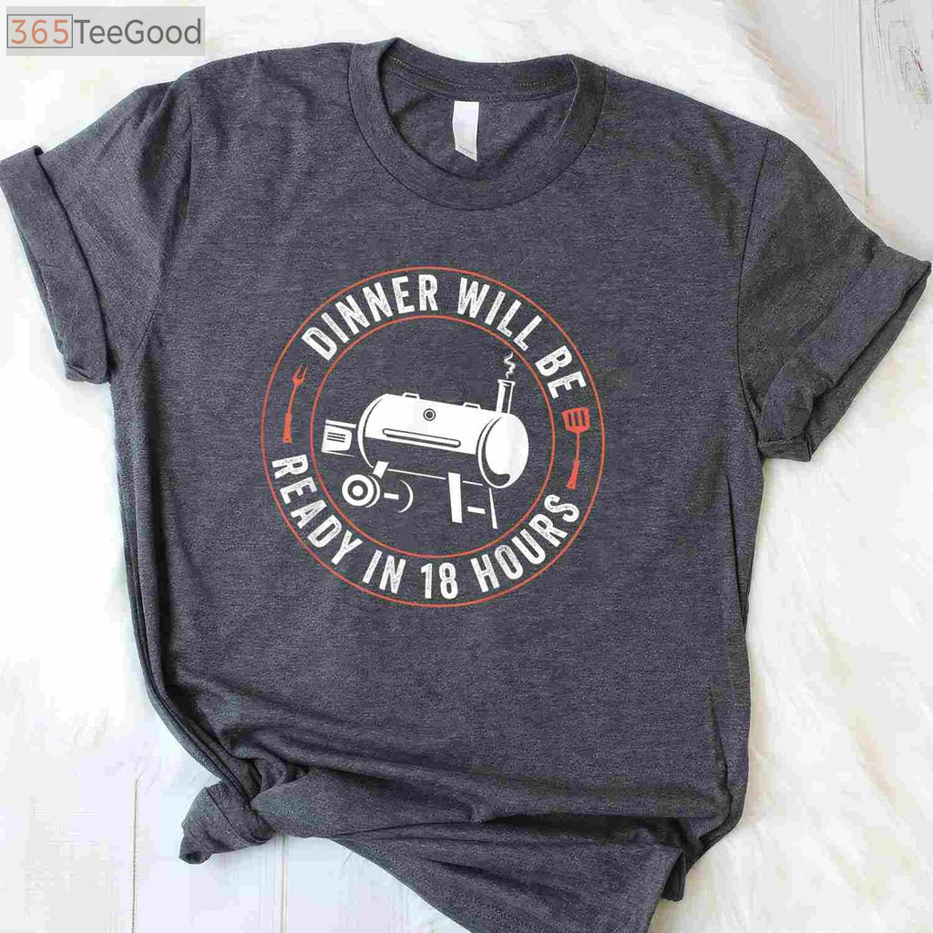 BBQ Dad Smoking Meat T-Shirt - Funny Barbecue Smoker Apparel for Men