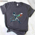Baseball Player Drip T-Shirt - Cool Swag Sports Graphic Tee For Boys
