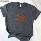 Basketball Player Silhouette Graphic T-Shirt - Cool Sports Athlete Tee