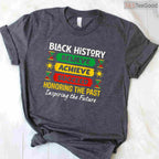 Believe Achieve Succeed T-Shirt Motivational African American Quote Black History Month Shirt