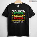 Believe Achieve Succeed T-Shirt Motivational African American Quote Black History Month Shirt