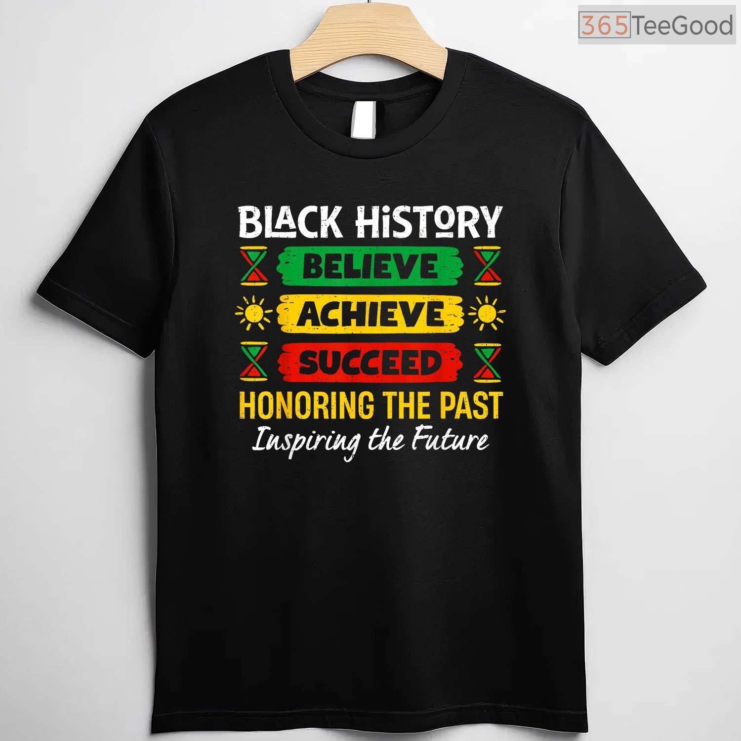 Believe Achieve Succeed T-Shirt Motivational African American Quote Black History Month Shirt