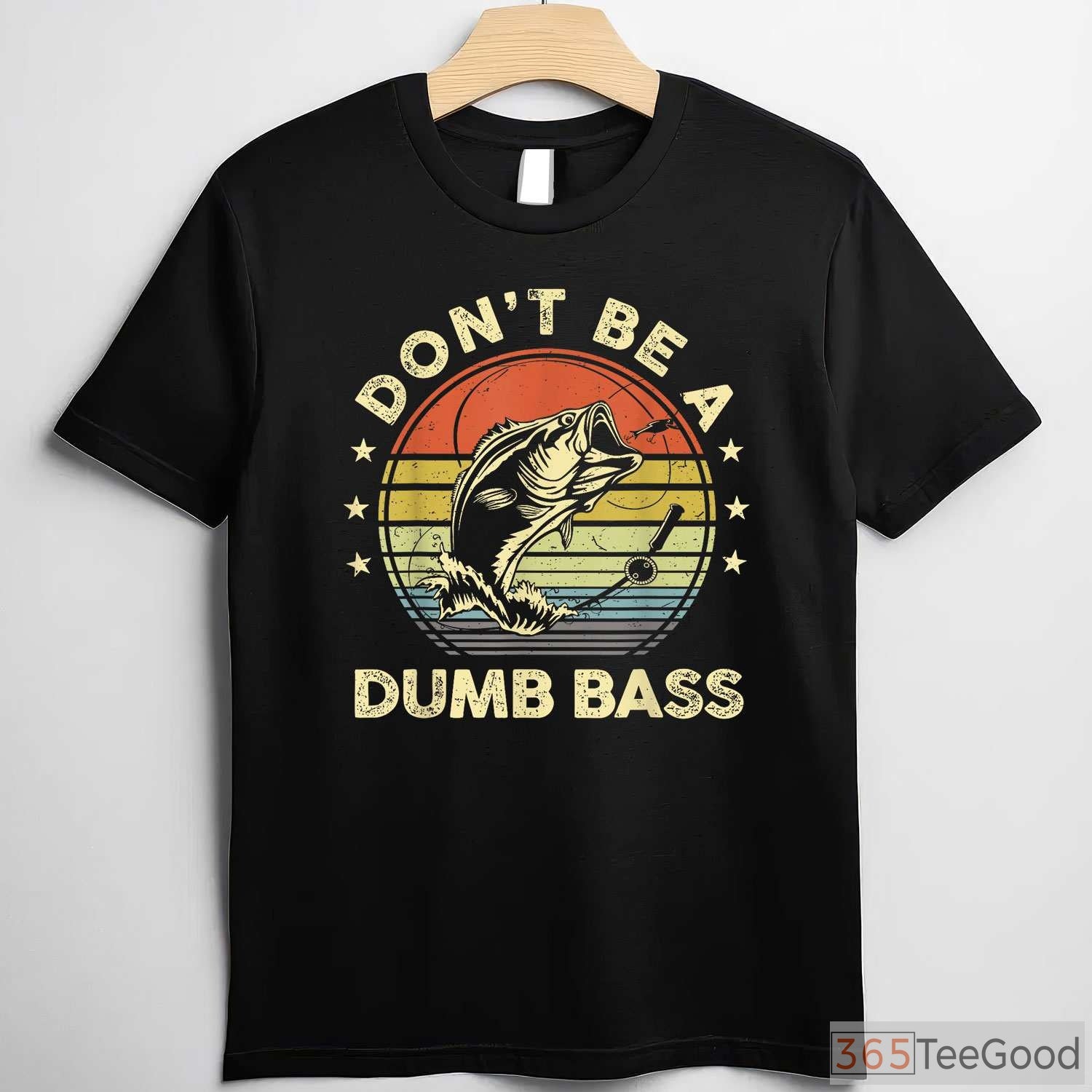 Best Bass Fishing Dad Graphic T-Shirt - Funny Father's Day Fisherman Gift