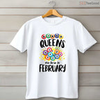 Bingo Queen February Birthday Shirt – Funny Bingo Lover Gift T-Shirt