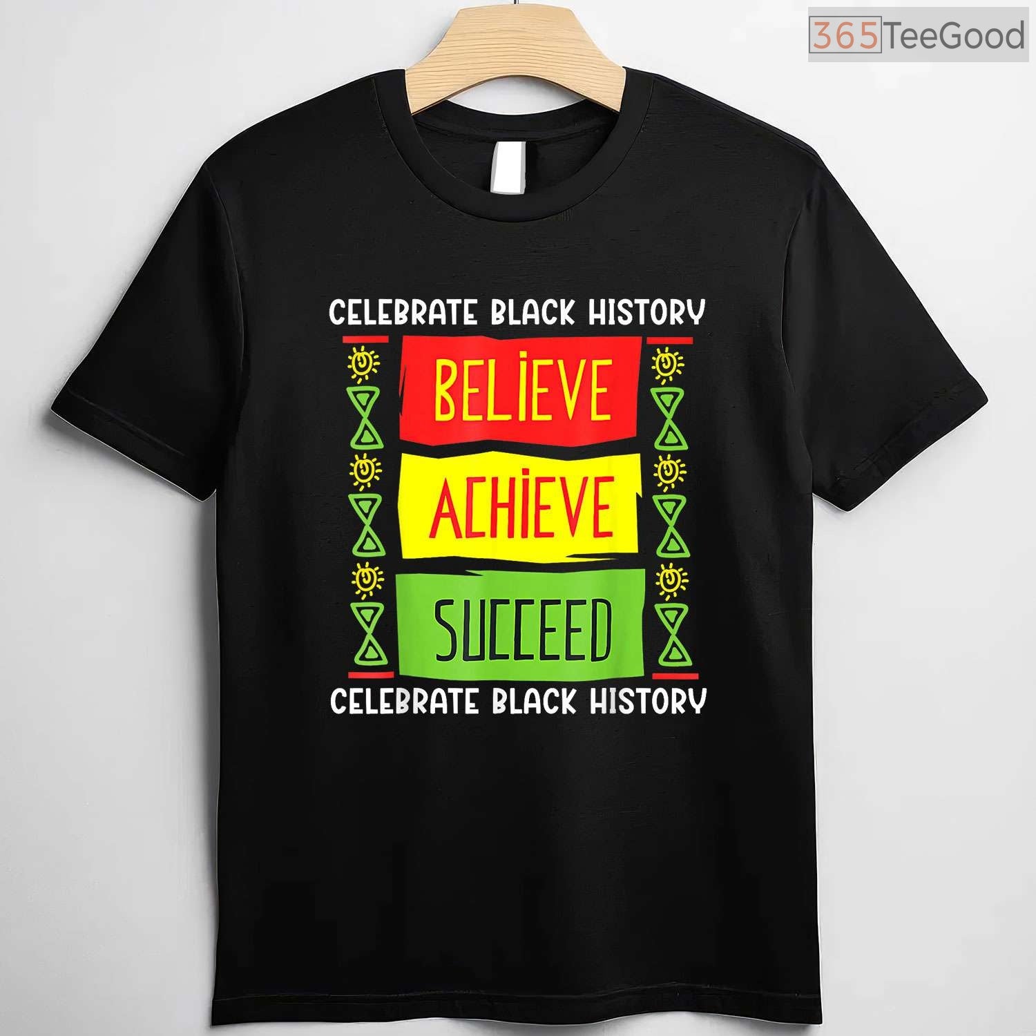 Black History Month Believe Achieve Succeed T-Shirt African American Freedom Shirt