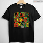 Black History Month Art Design T-Shirt Afro Culture Celebration Artistic Graphic Shirt