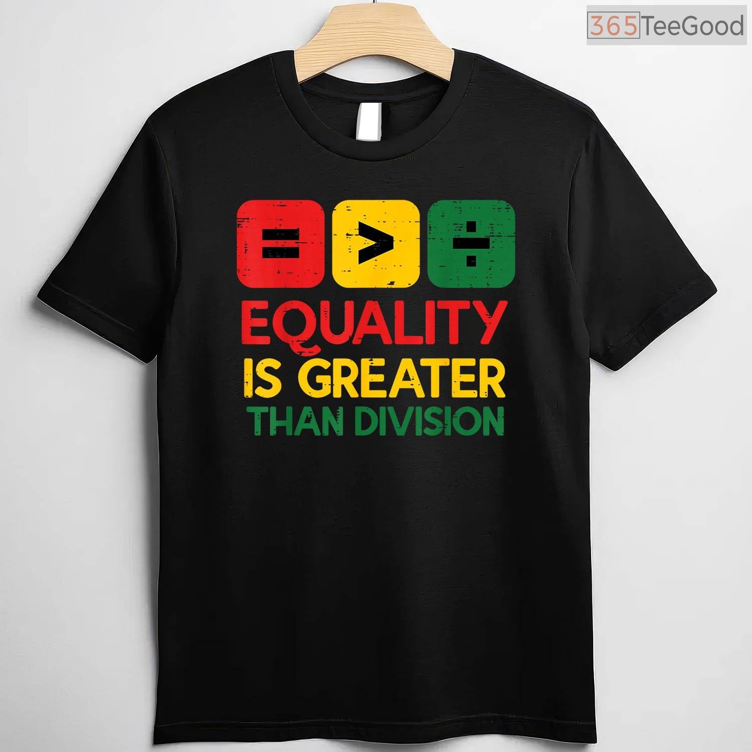 Black History Equality Greater Than Division T-Shirt Diversity & Inclusion Shirt for Men Women