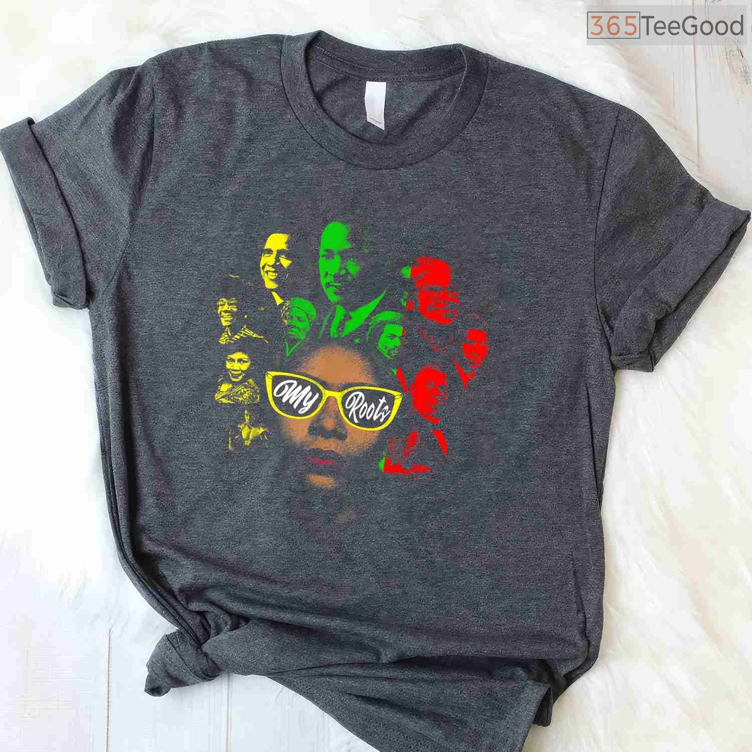 Black History Leaders Collage T-Shirt Famous African American Icons Black History Month Shirt