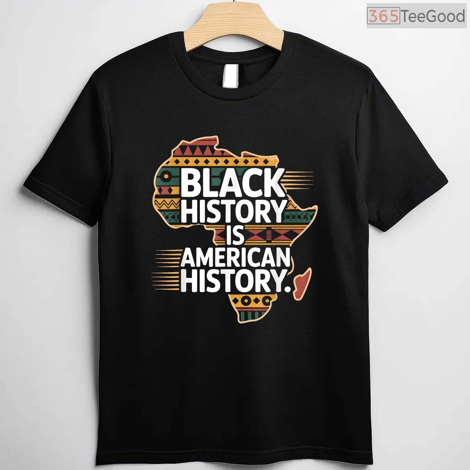 Black History Month Is American History T-Shirt Patriotic African American Flag Pride Shirt