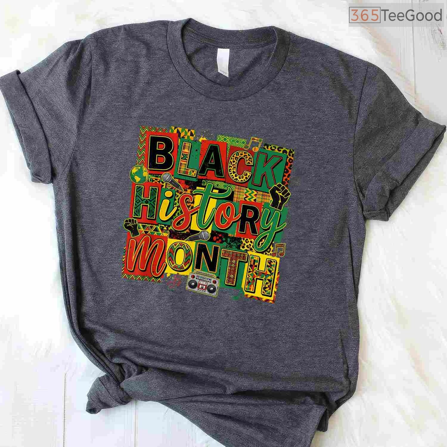 Black History Month Art Design T-Shirt Afro Culture Celebration Artistic Graphic Shirt