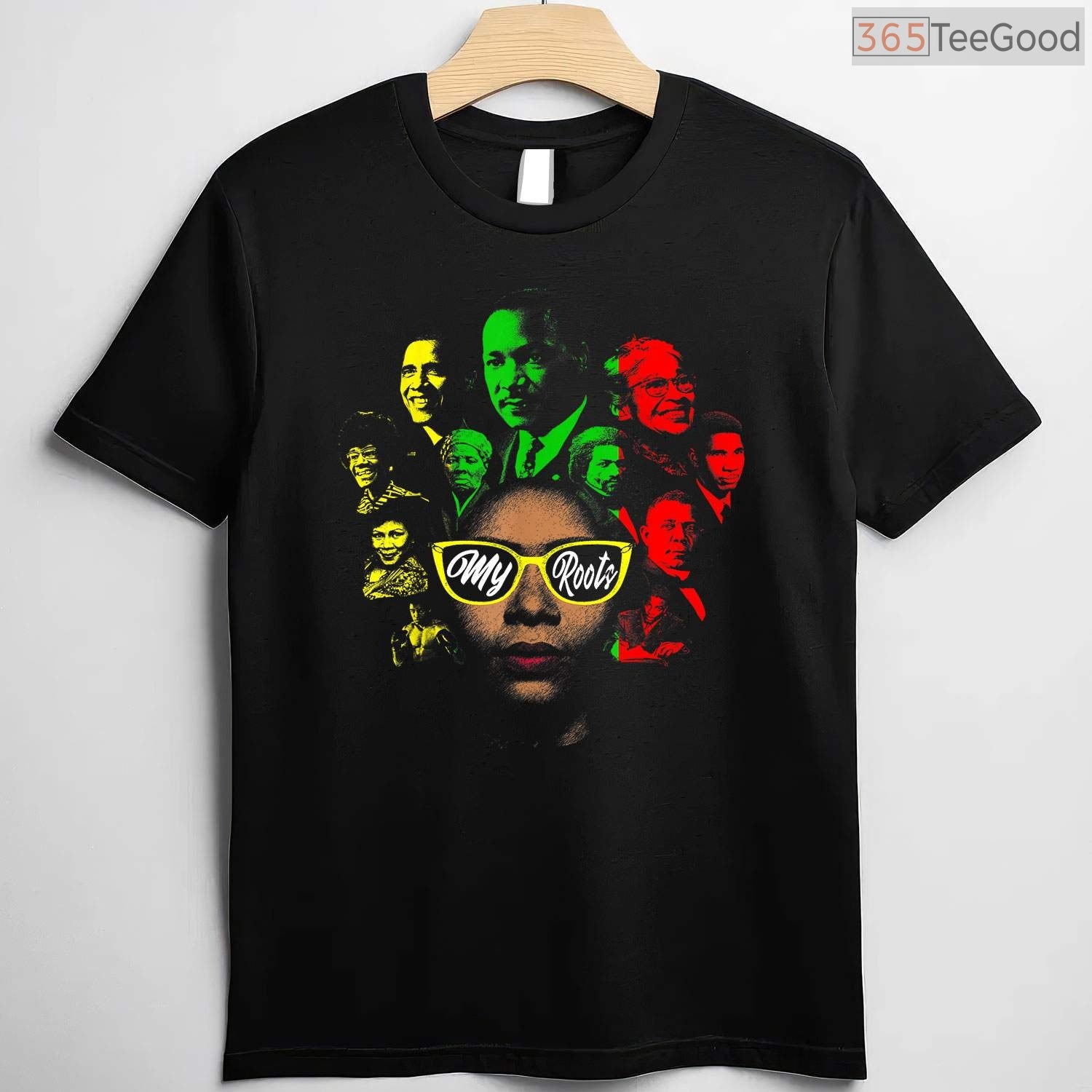 Black History Leaders Collage T-Shirt Famous African American Icons Black History Month Shirt