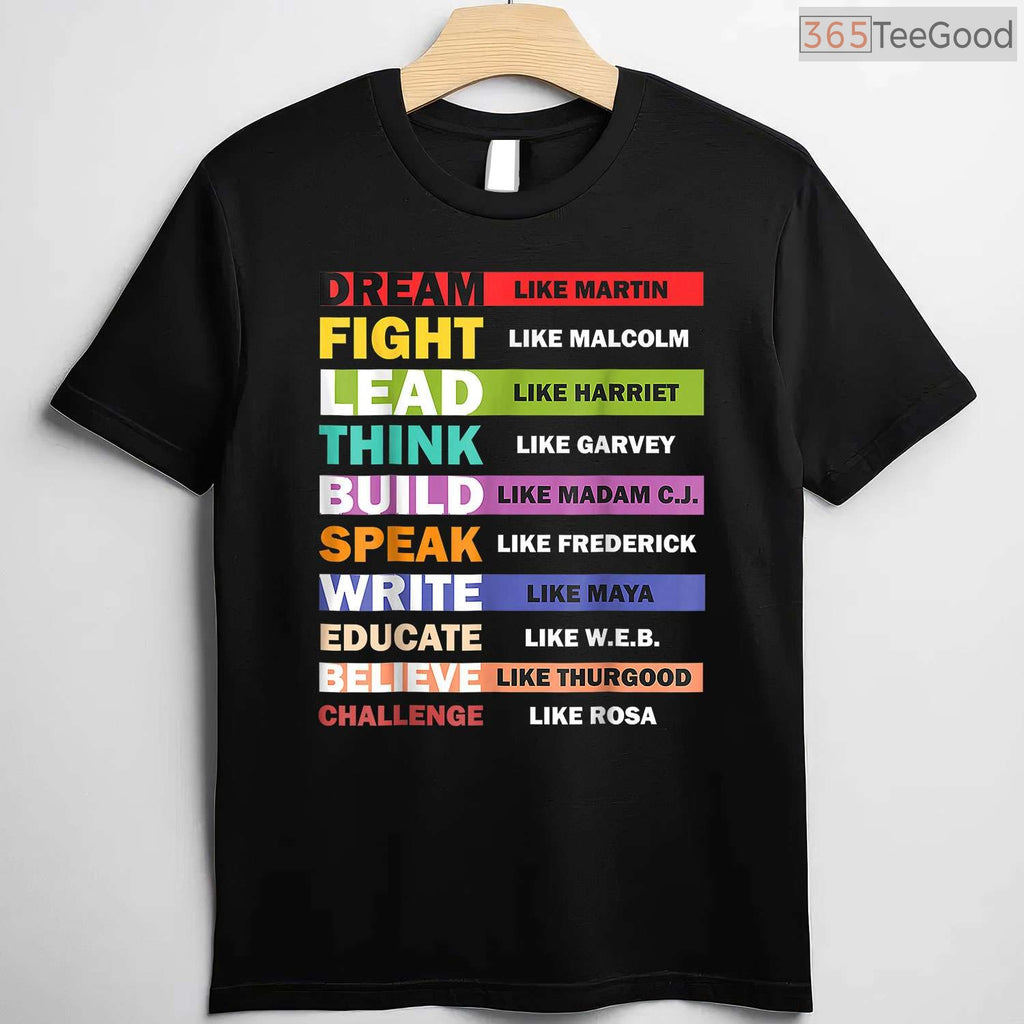 Black Lives Matter Black Leaders T-Shirt Civil Rights Heroes Black History Month Shirt