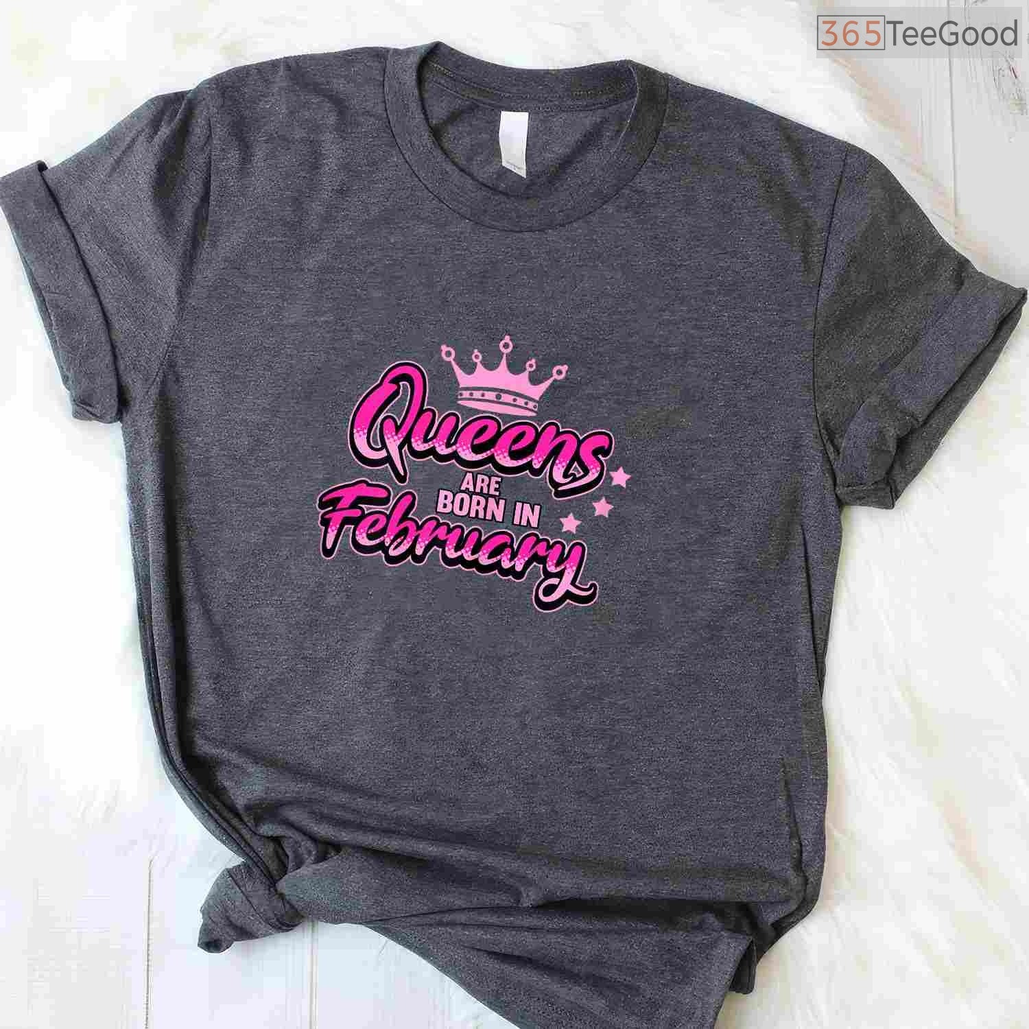 Black Queen Birthday Shirt – Queens Are Born In February T-Shirt