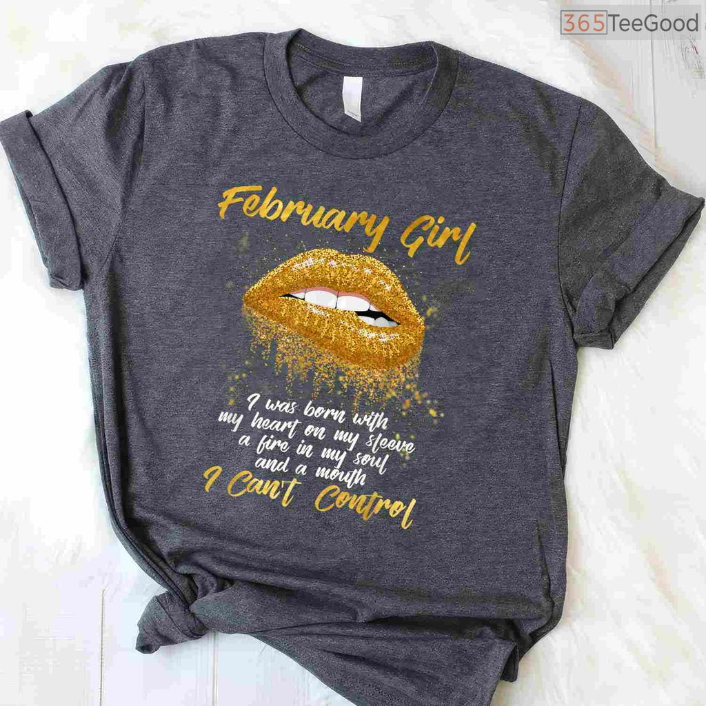Black Queen Born In February Shirt – Melanin Birthday Gift For Her