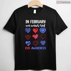 CHD Awareness February Shirt – In February We Wear Red Heart Health