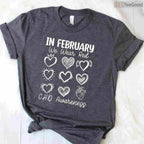 CHD Fighter Awareness Shirt – In February We Wear Red Congenital Defect T-Shirt