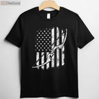 Camo Bowhunting T-Shirt, Professional Archery Lover and Bowman Graphic Apparel