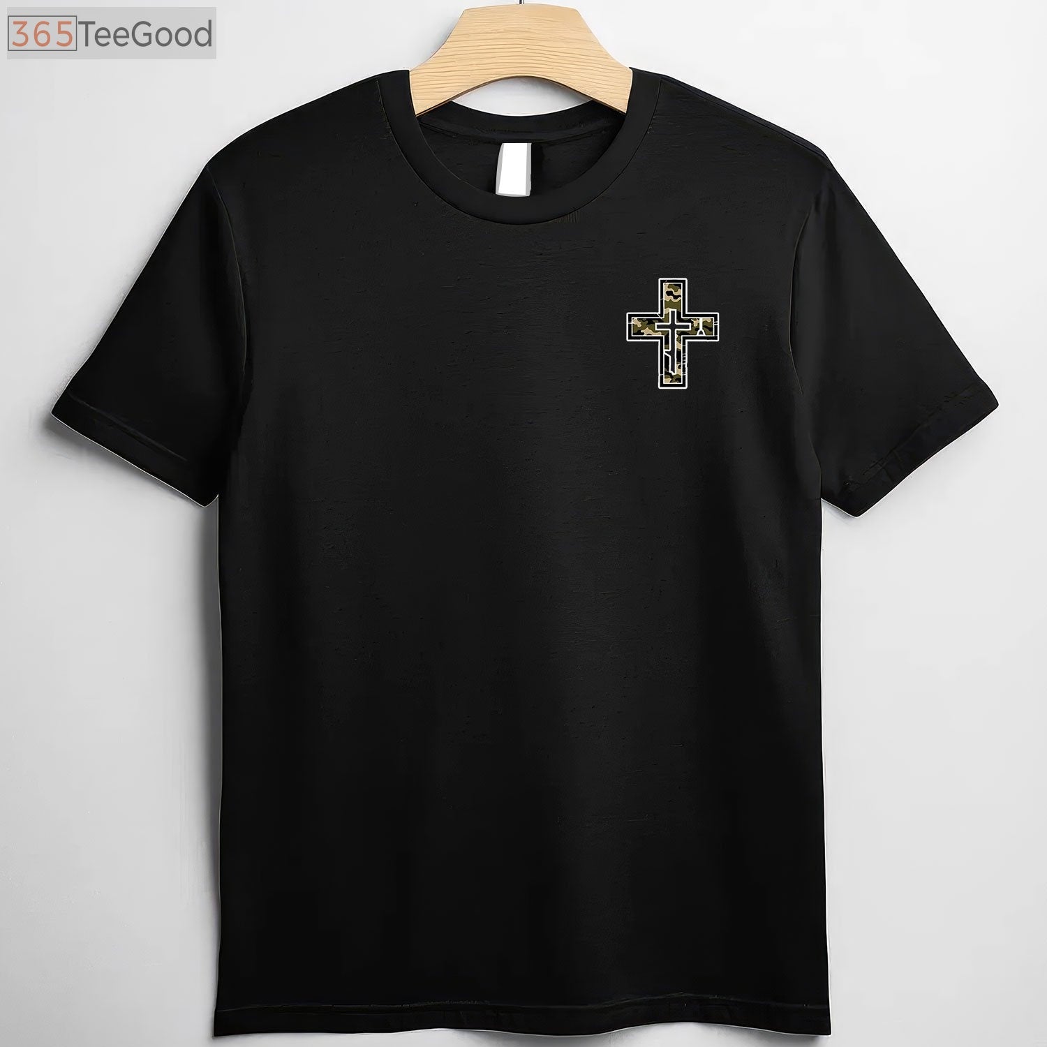 Camo Faith Christian Hunting and Fishing Cross Shirt, Fisherman Hunter Gift