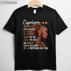 Capricorn Girl Birthday Tee and T-Shirt, December or January Zodiac Gift T-Shirt for Women Adults