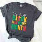 Celebrate Black History Month T-Shirt for Men Women Kids Unity & Equality Family Shirt