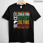Celebrating Black History Month Afro T-Shirt African Culture Shirt for Men Women Kids