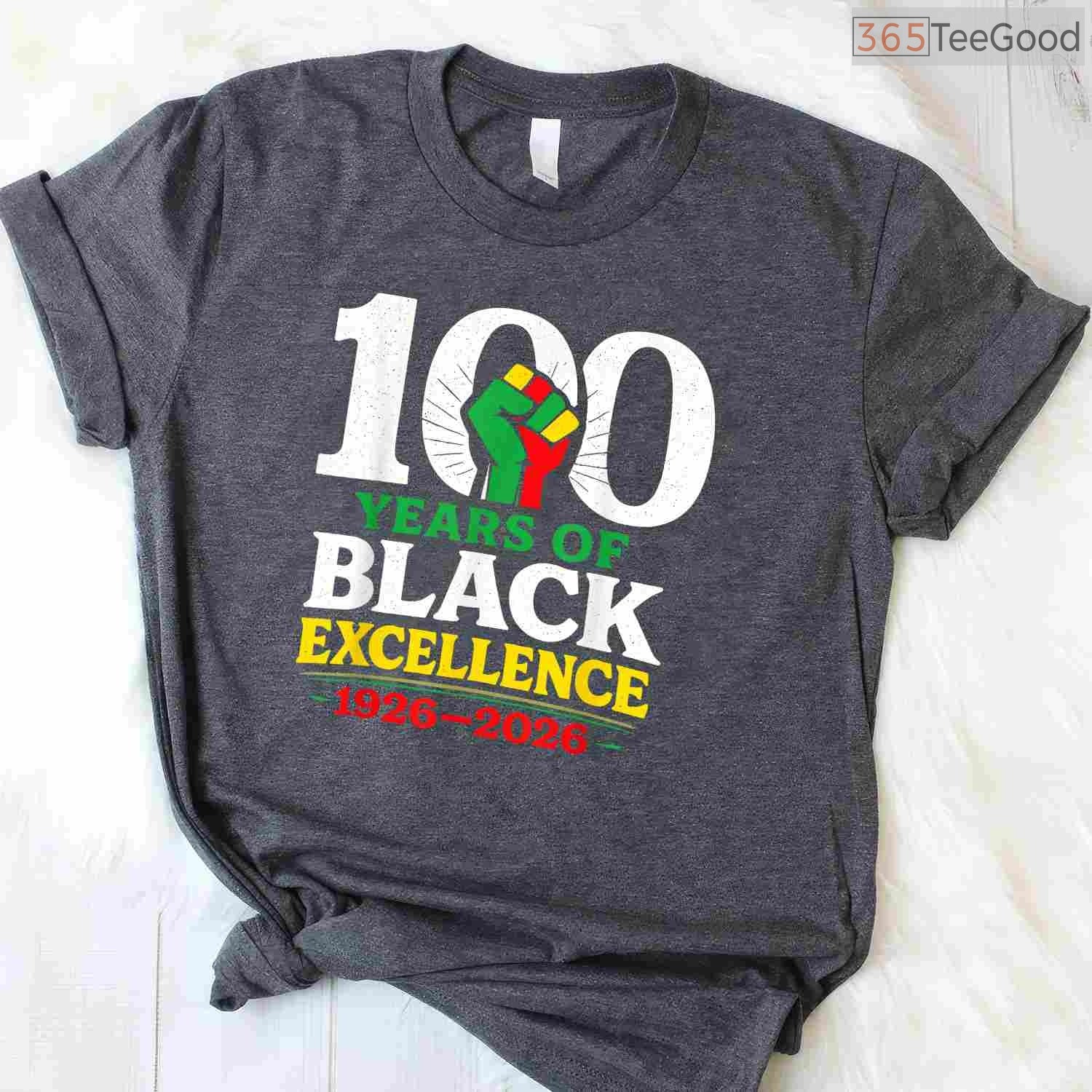 Celebrating 100 Years of Black Excellence T-Shirt Centennial Black History Month Shirt