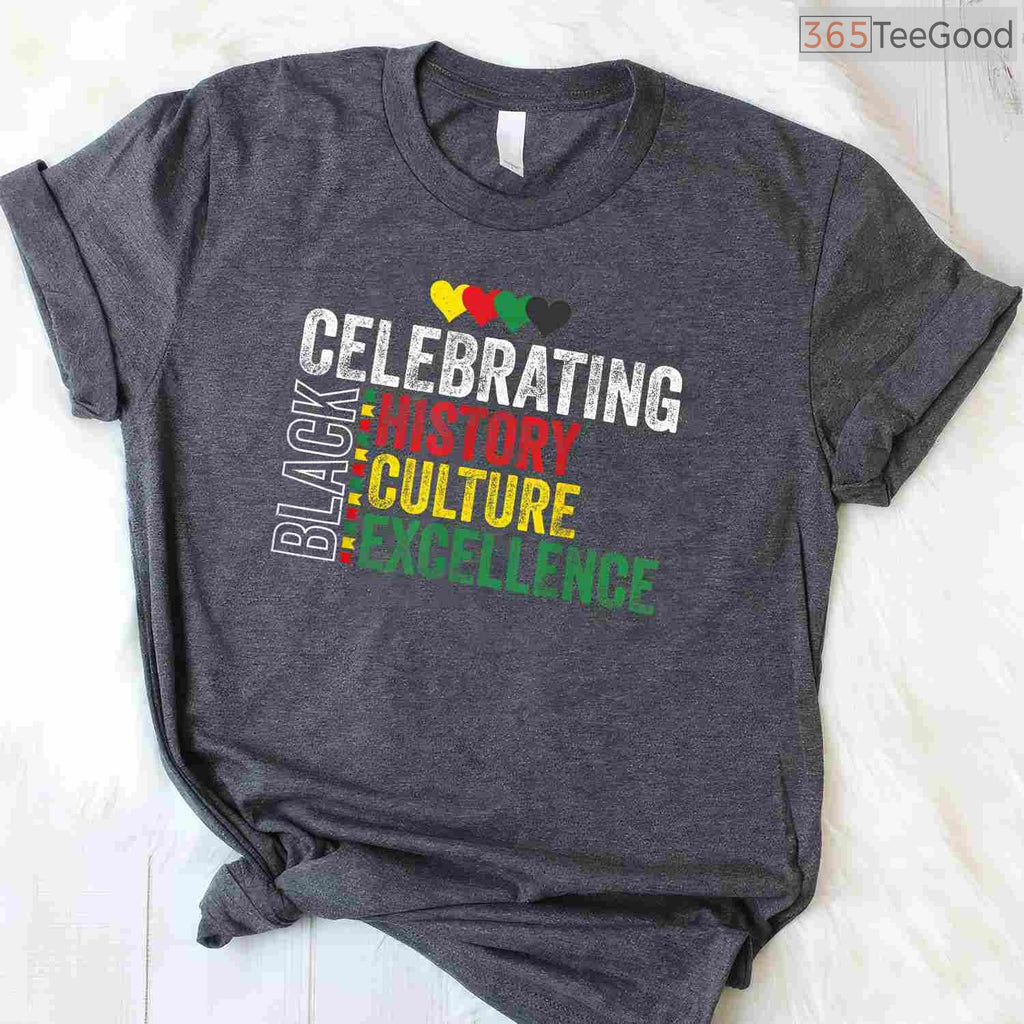 Celebrating Black History Month Afro T-Shirt African Culture Family Reunion Pride Shirt