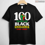 Celebrating 100 Years of Black Excellence T-Shirt Centennial Black History Month Shirt