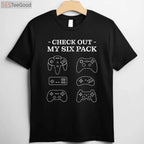 Check Out My Six Pack Gamer T-Shirt - Funny Video Game Humor Gift