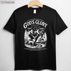 Christian Deer Hunting Bible Verse Shirt, Religious Nature Wildlife Faith Tee