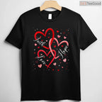 Christian Faith Hope Love Hearts T-Shirt, Religious Bible Verse Valentine Day Shirt for Believers