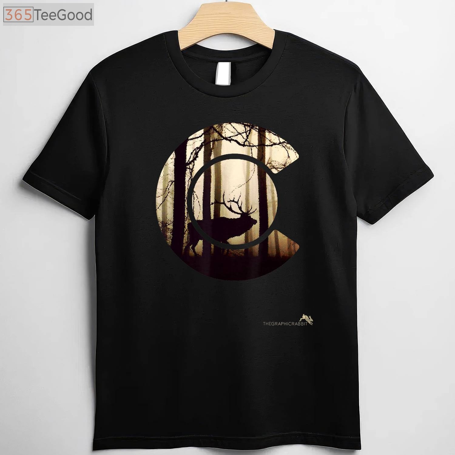 Colorado Flag Elk Hunting Shirt, Rocky Mountain Outdoor Hunter Graphic Tee