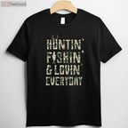 Country Music Lifestyle Hunting and Fishing Shirt, Loving Every Day Camo Tee