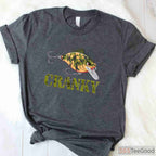 Cranky Camo Crankbait Fishing Shirt, Funny Father’s Day Lure Lover Tee