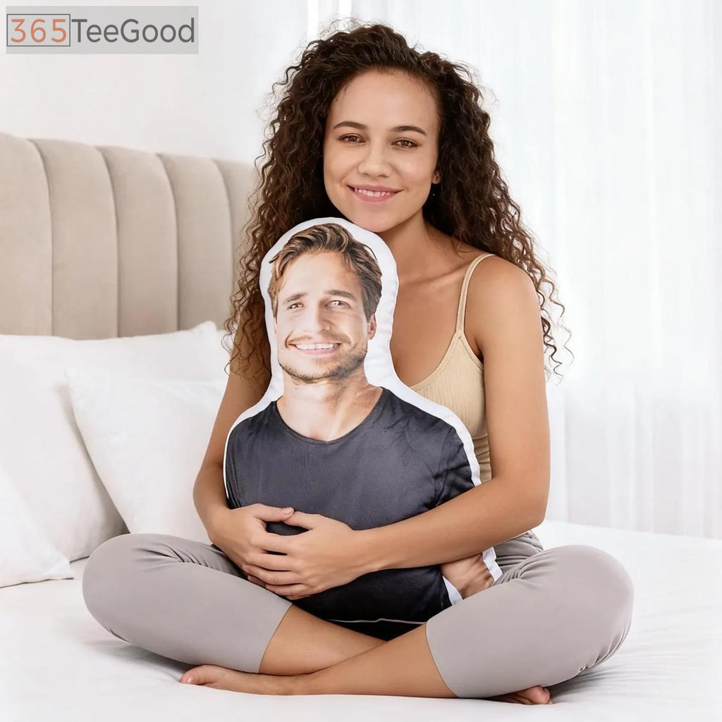 Custom Shape Pillow Case – Custom Face Photo Pillow Personalized Pet Portrait Cushion