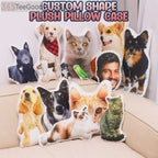 Custom Shape Pillow Case – Personalized Pet Pillow from Photo Dog Cat Shaped Cushion