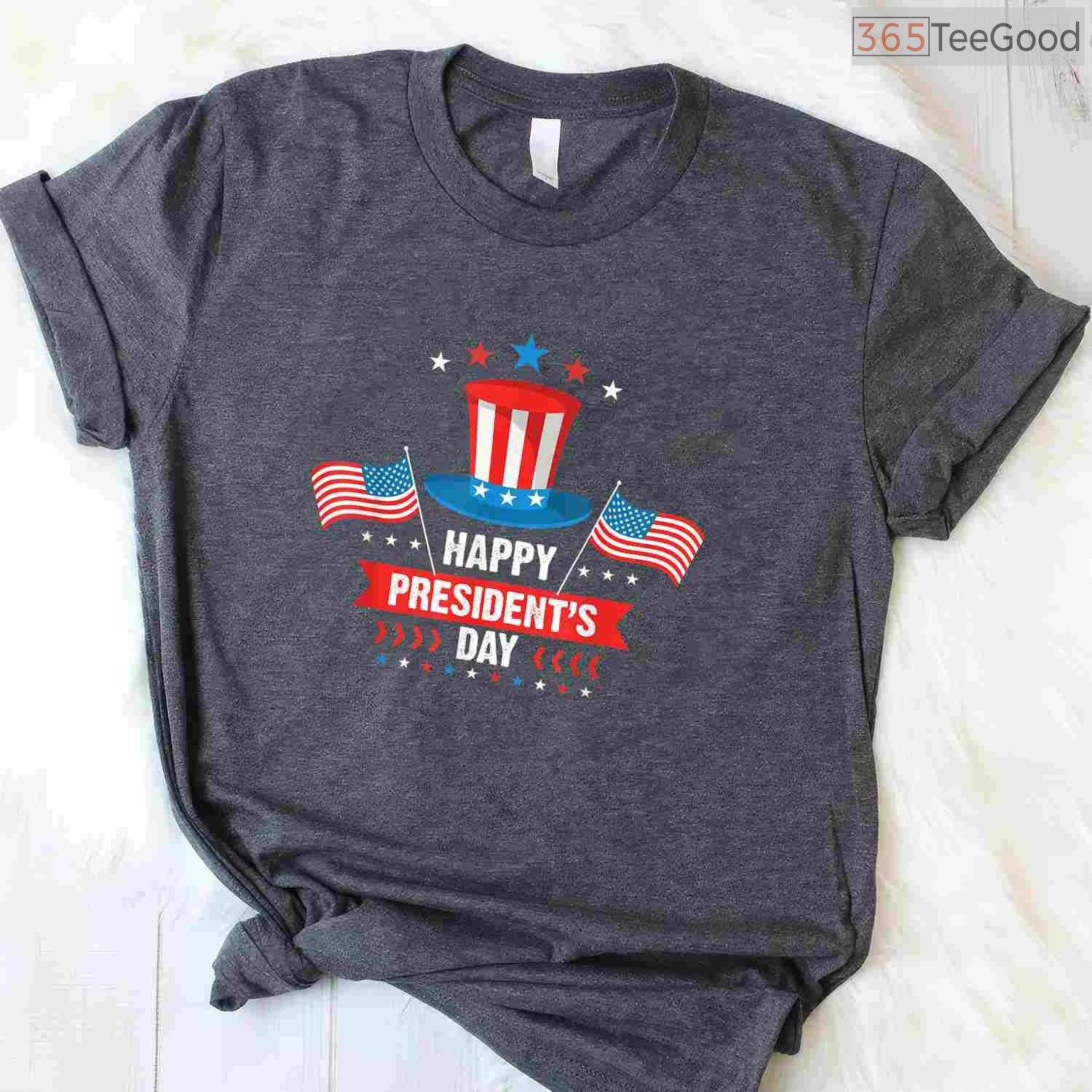 Cute Happy Presidents Day T-Shirt American Patriots Boys Kids School History Event Shirt