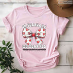 Cute Heart Bow February Shirt – We Wear Red Awareness Ribbon Tee
