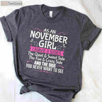 Cute November Queen Birthday T-Shirt - Royal Born in November Party Outfit