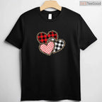 Cute Valentines Day Love Heart Graphic T-Shirt, Romantic Pastel Aesthetic Shirt for Women & Girls